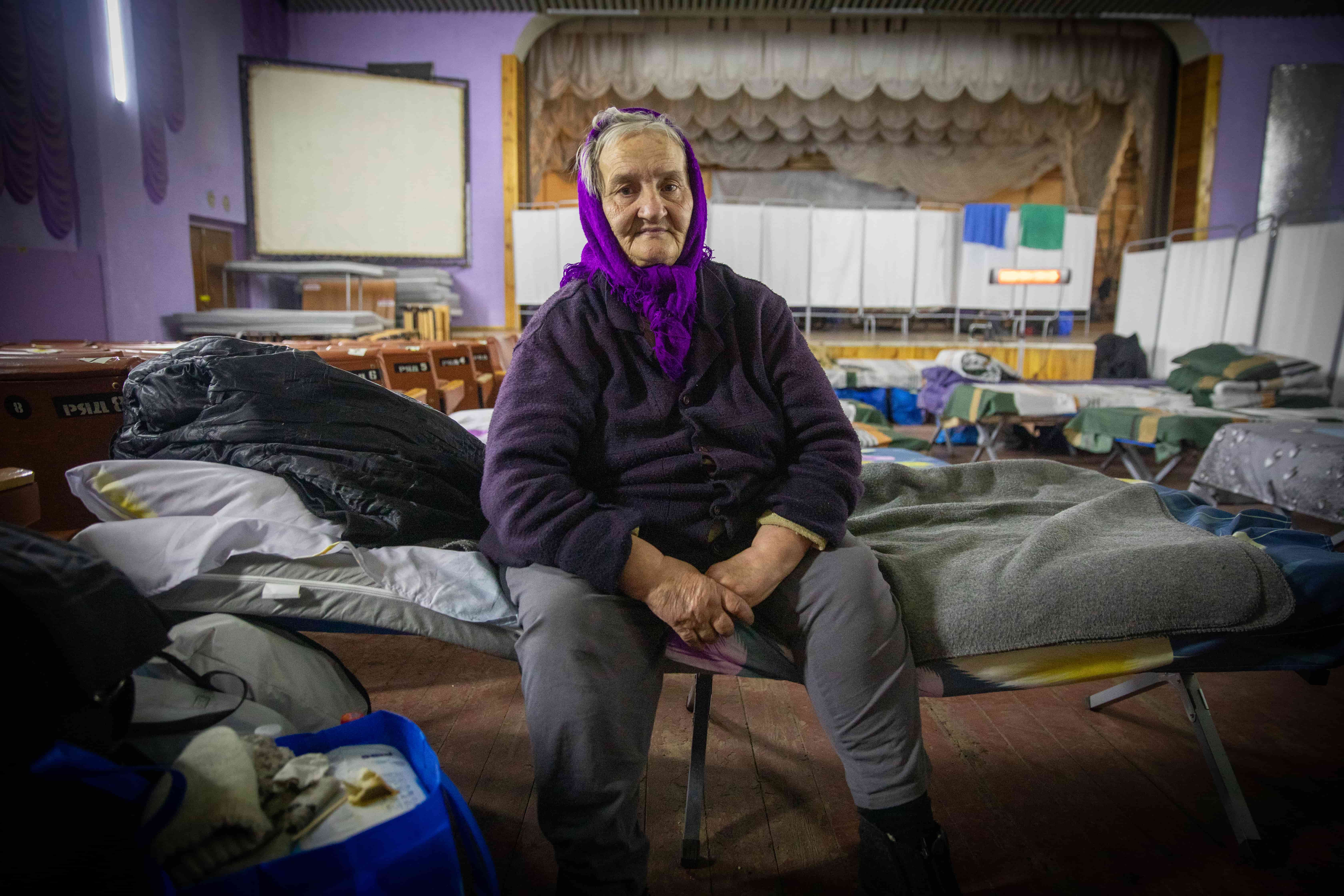 Ukraine. Newly displaced from Donetsk region receive support at transit hub